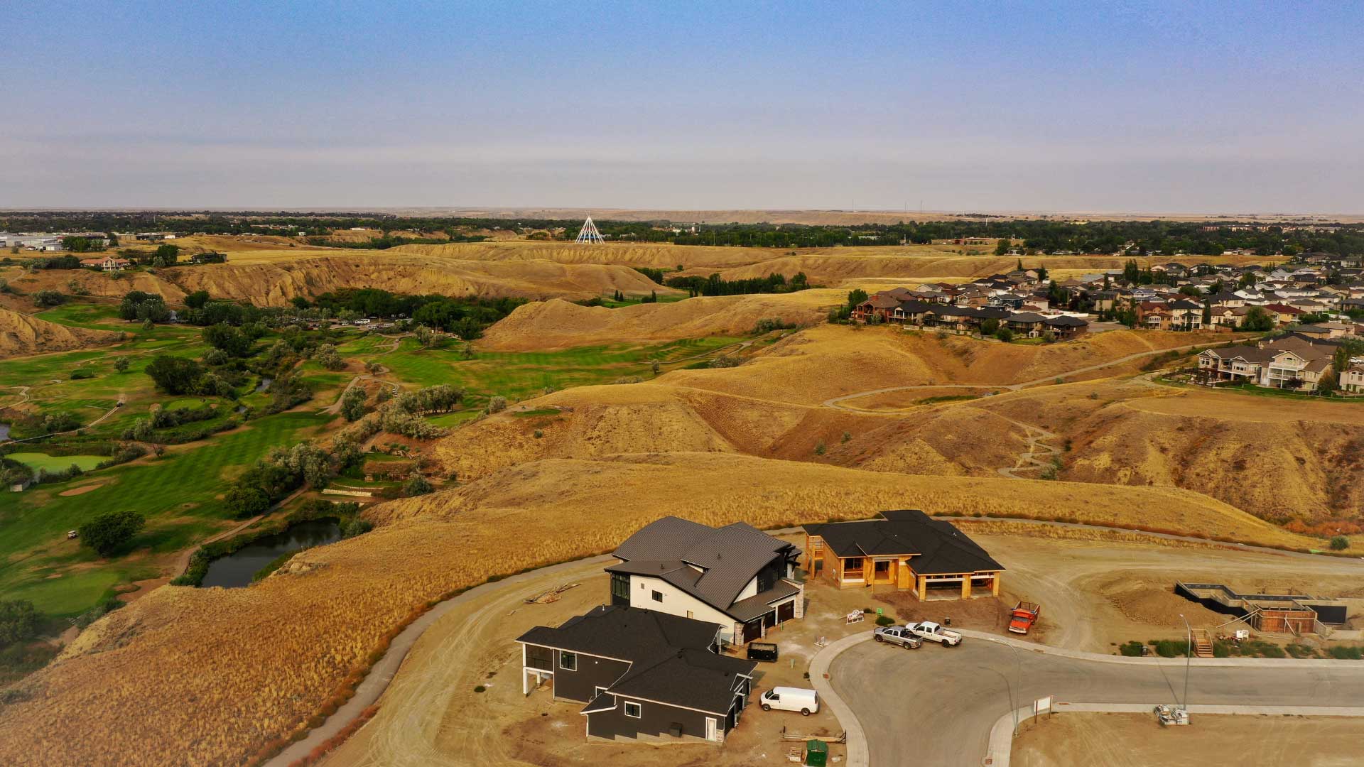 First Home Under Construction at Coulee Ridge